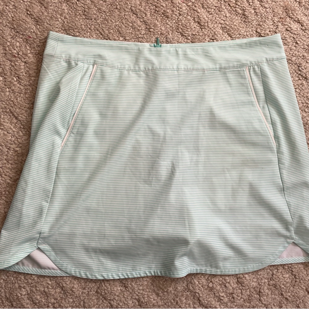 Vineyard Vines Light Green Stripe Striped Skirt Skort